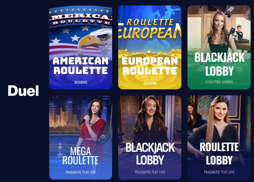 Duel Live Casino